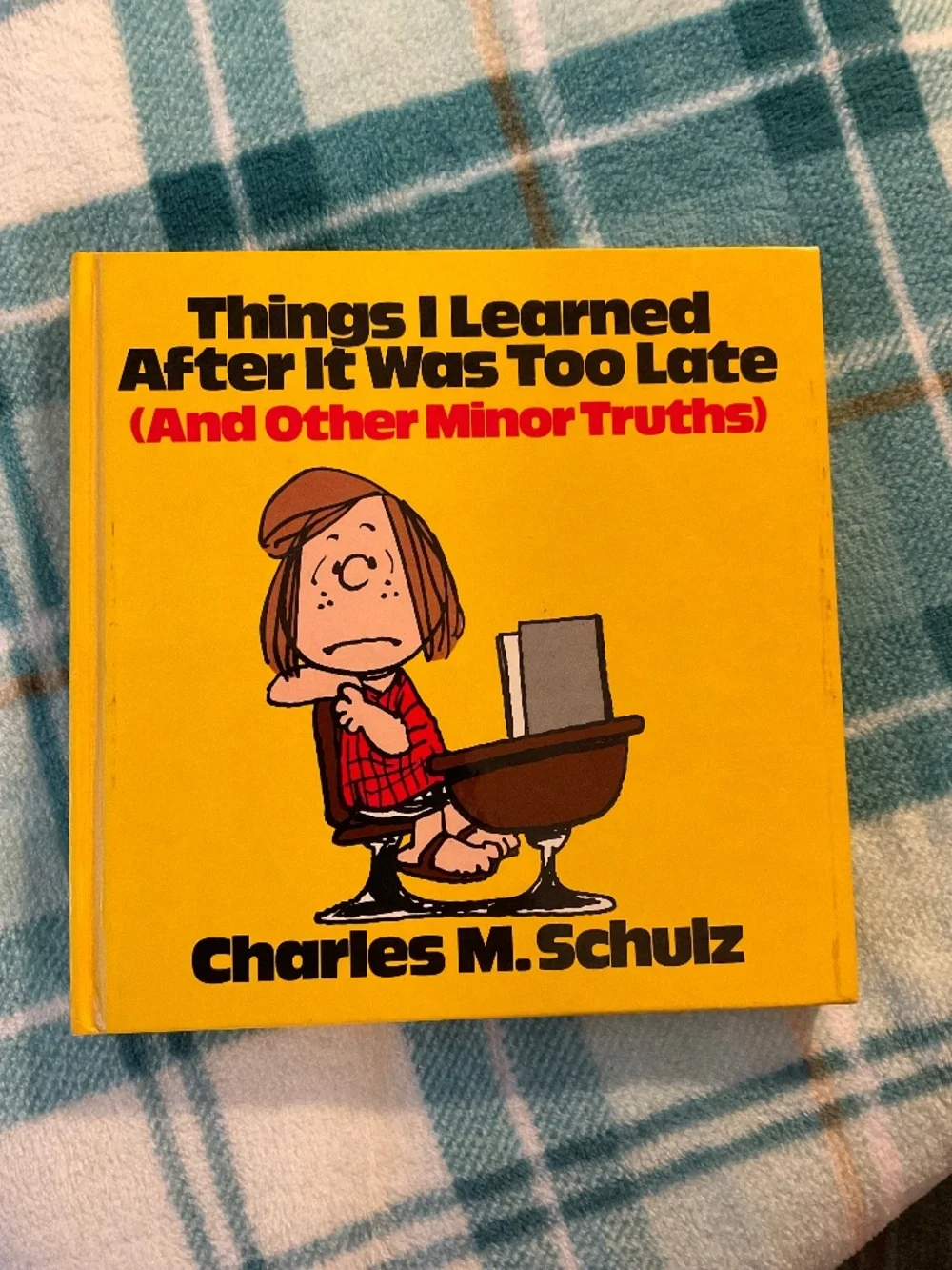 Qty:(2)VTG- 1981 things I learned after it was too late hardcover Charles Schulz
